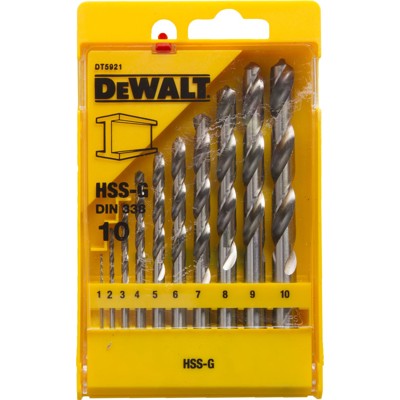 Produktbild von DeWALT - Metallbohrer-Set DT5921-QZ HSS-G 10-teilig 1-10mm