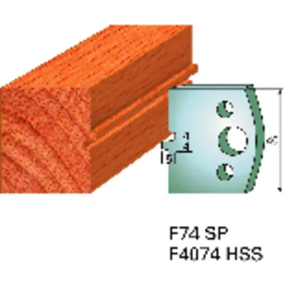 Produktbild von GUHDO® - SP-Profilmesser 40mm Nr. 74