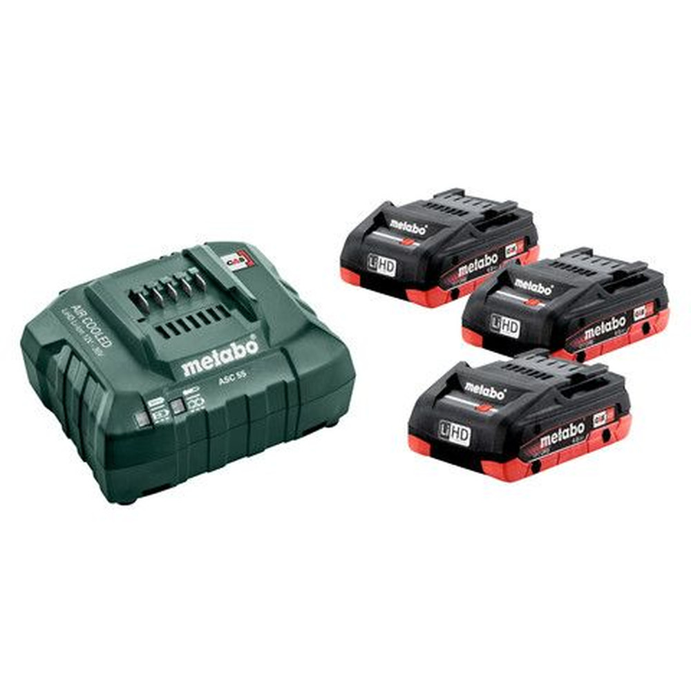 metabo Basis-Set 3x LIHD 4.0 Ah Produktbild img4 L