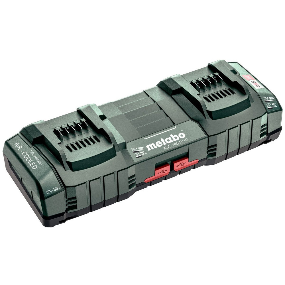 metabo Doppel-Schnellladegerät ASC 145 DUO , 12-36 V, "AIR COOLED", EU (627495000) Produktbild img2 L