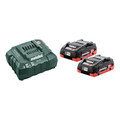 metabo Basis-Set Akkupacks mit Ladegerät 2x LiHd 4.0 Ah 18V Produktbild