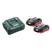 metabo Basis-Set Akkupacks mit Ladegerät 2x LiHd 4.0 Ah 18V Produktbild