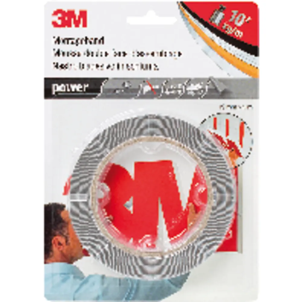 3M Doppelseitiges Power Klebeband Farbe grau, 19mm x 5m Produktbild img1 L