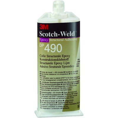 Produktbild von 3M™ - 2K-Epoxidkleber Scotch Weld DP 490 schwarz 50ml Doppelkartusche