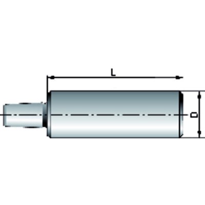 Produktbild von ALBRECHT - Zylinderschaft für Bohrfutter-ø8 x 35mm, B10