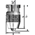 Produktbild von ALBRECHT - Schnellspann-Bohrfutter SBF 0-1,5mm B6