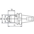 Produktbild von ALBRECHT - Kurzbohrfutter AKL JISB 6339 1-16mm BT40