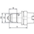 Produktbild von ALBRECHT - Kurzbohrfutter AKL DIN 69893 0,5-10mm HSK63