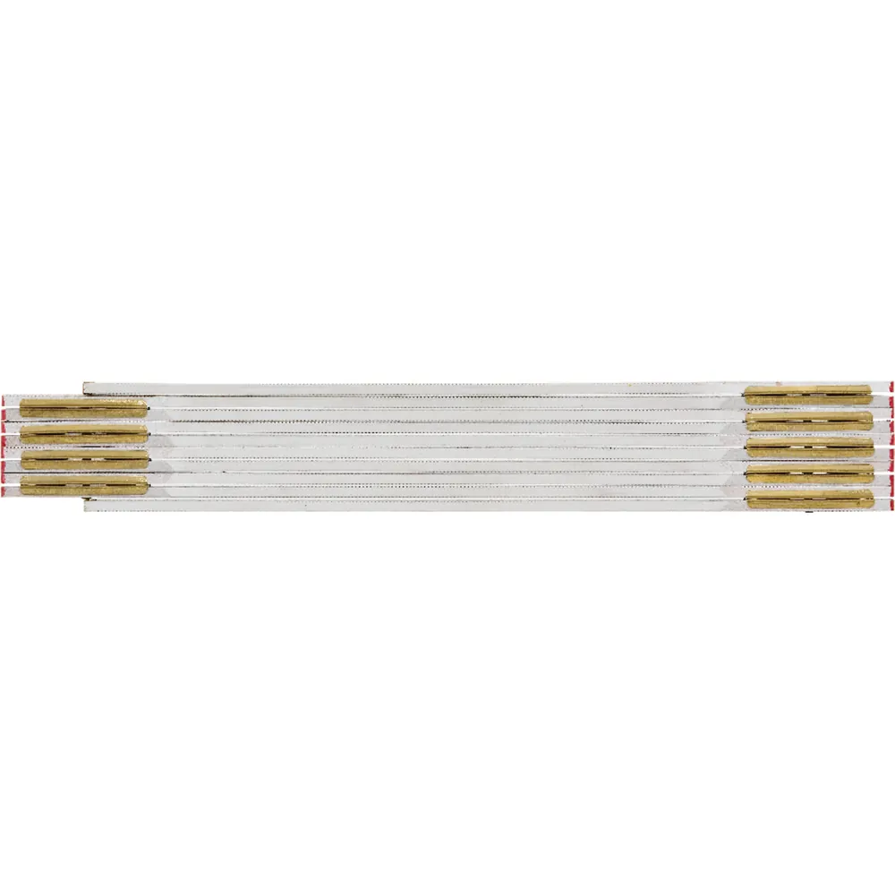 Holz-Gliedermaßstab weiß 2m x 16mm Produktbild img1 L