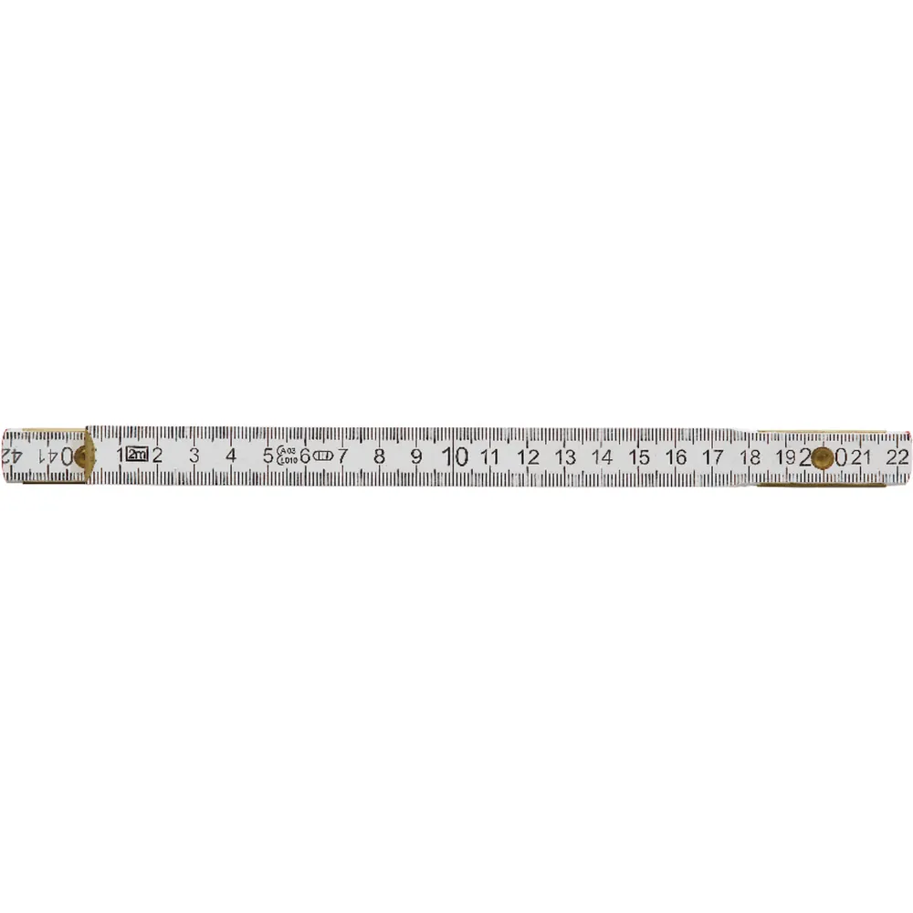 Holz-Gliedermaßstab weiß 2m x 16mm Produktbild img2 L