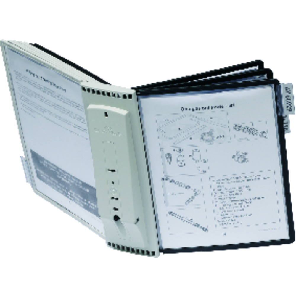 DURABLE Wandhalter SHERPA 10 mit Tafeln schwarz und grau Produktbild img3 L