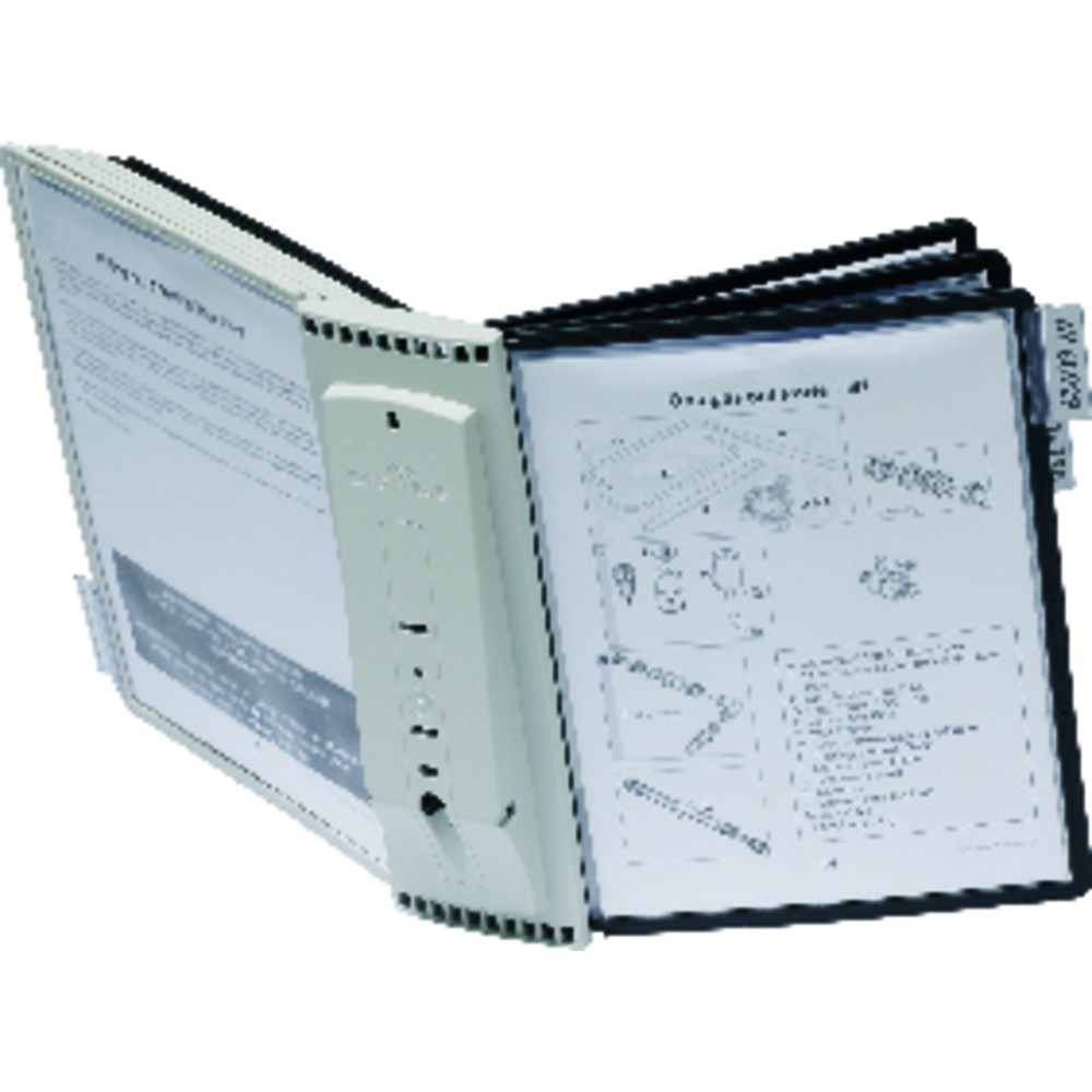 DURABLE Wandhalter SHERPA 10 mit Tafeln schwarz und grau Produktbild img1 L