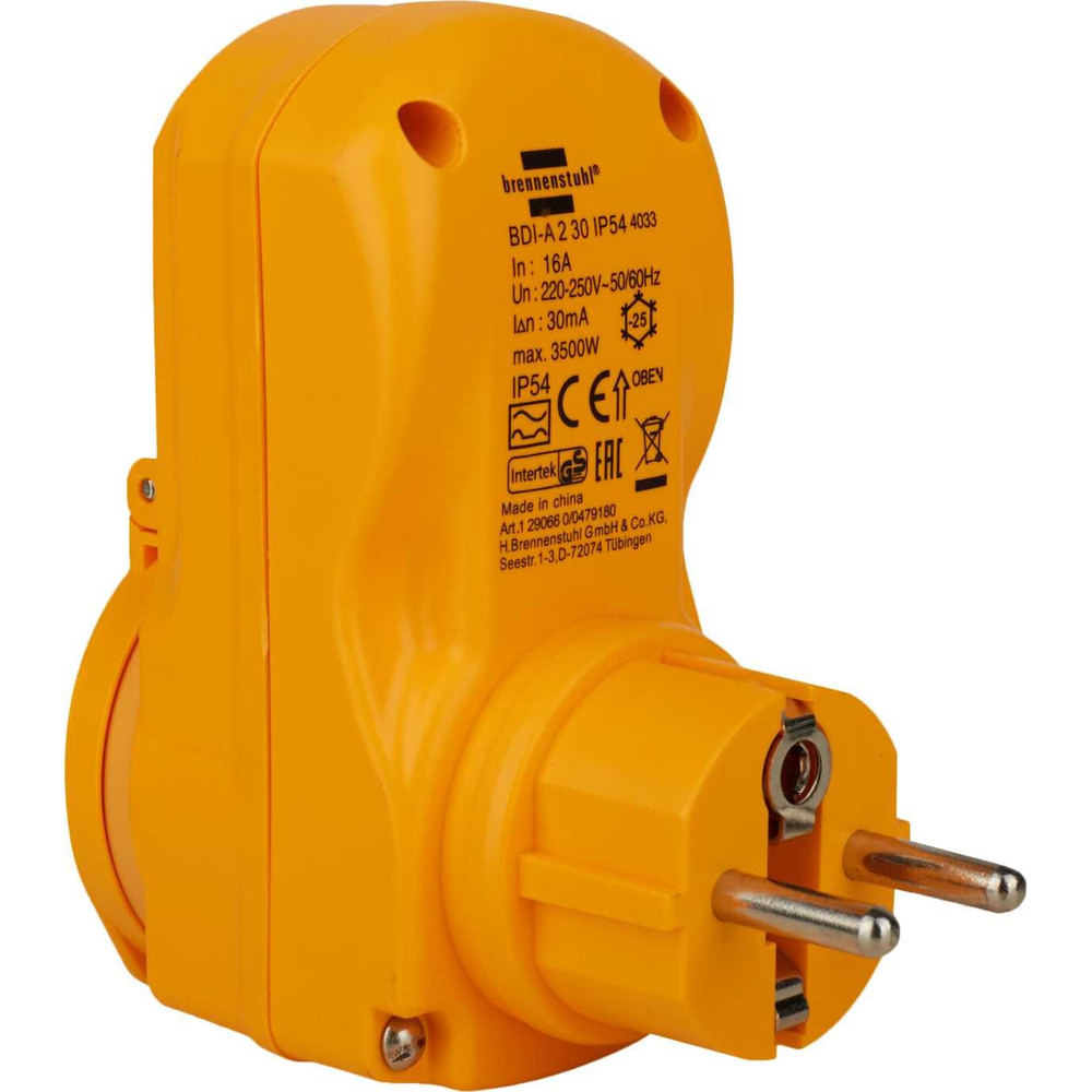 brennenstuhl® Personenschutz-Adapter BDI-A 2 30 IP54 Produktbild img7 L