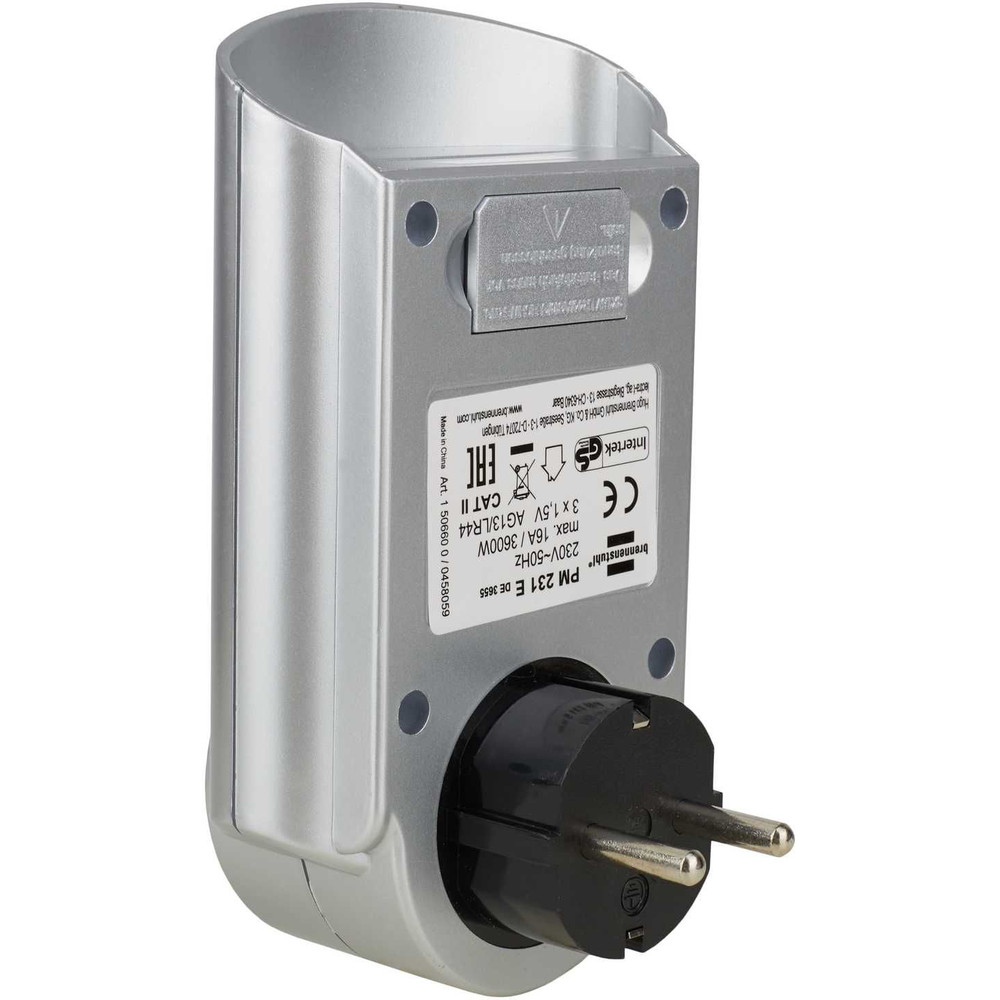 brennenstuhl Primera-Line Energiemessgerät PM 231 E, Kinderschutz, 2 einstellbare Stromtarife Produktbild img17 L