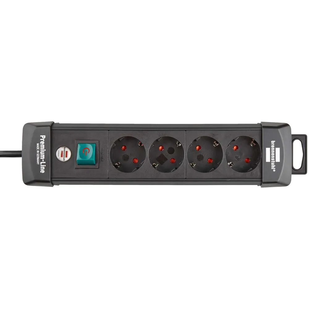 brennenstuhl Steckdosenleiste Premium-Line 1951140100 4-fach schwarz Produktbild img9 L