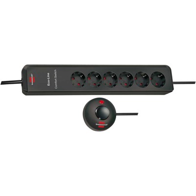 Produktbild von brennenstuhl® - Eco-Line Comfort Switch, Steckdosenleiste 6-fach, Kindersicheru