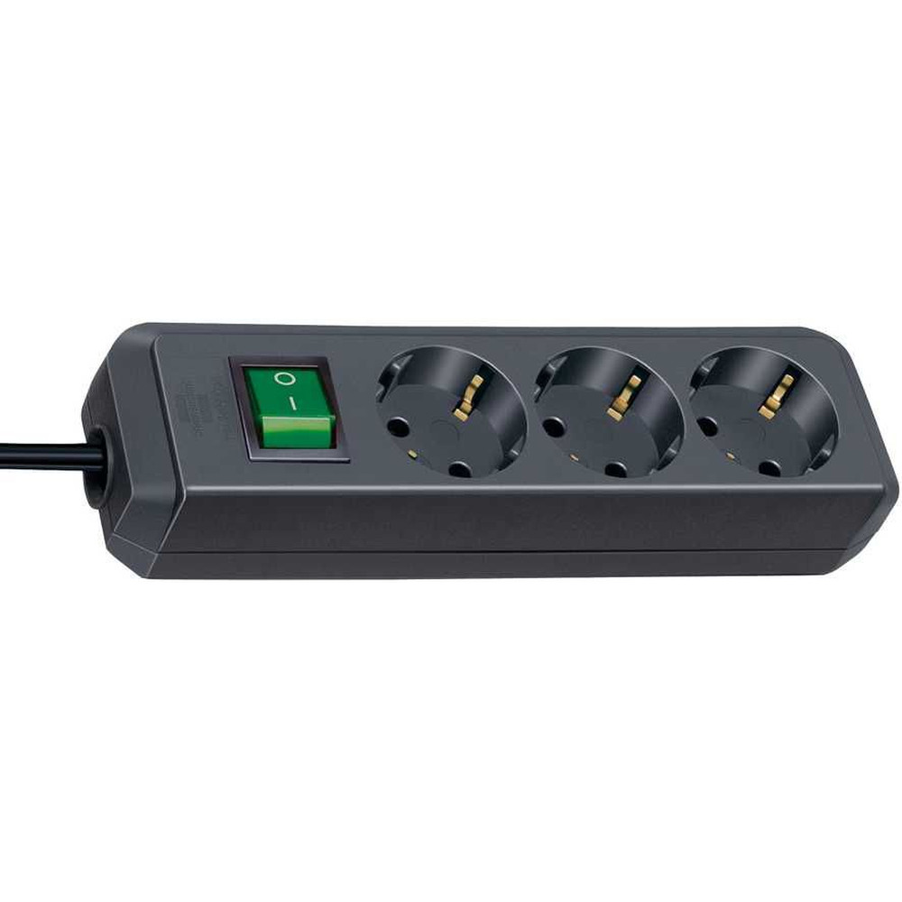 brennenstuhl® Steckdosenleiste 1152300400 Schalter 3-fach schwarz Produktbild img2 L