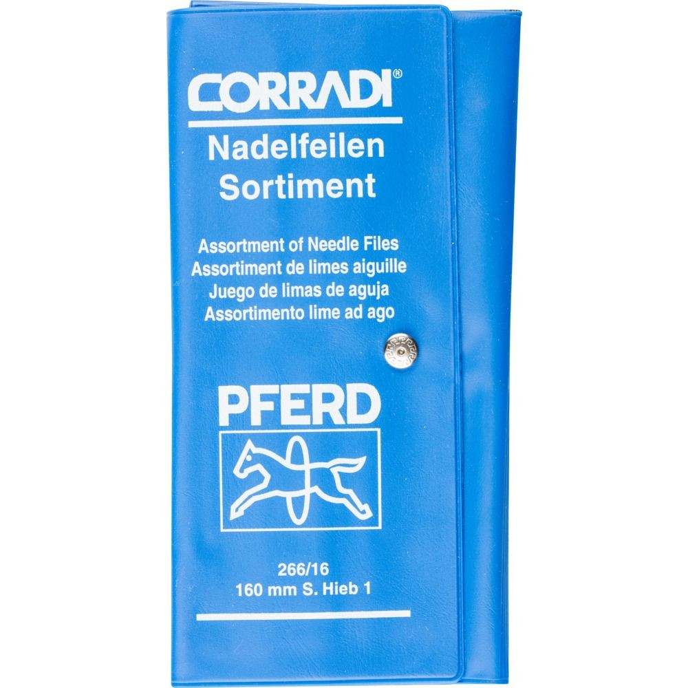 PFERD Präzisions-Nadelfeilen-Set 12-tlg. in Rolltasche 160mm Schweizer Hieb 1, mittel Produktbild img2 L