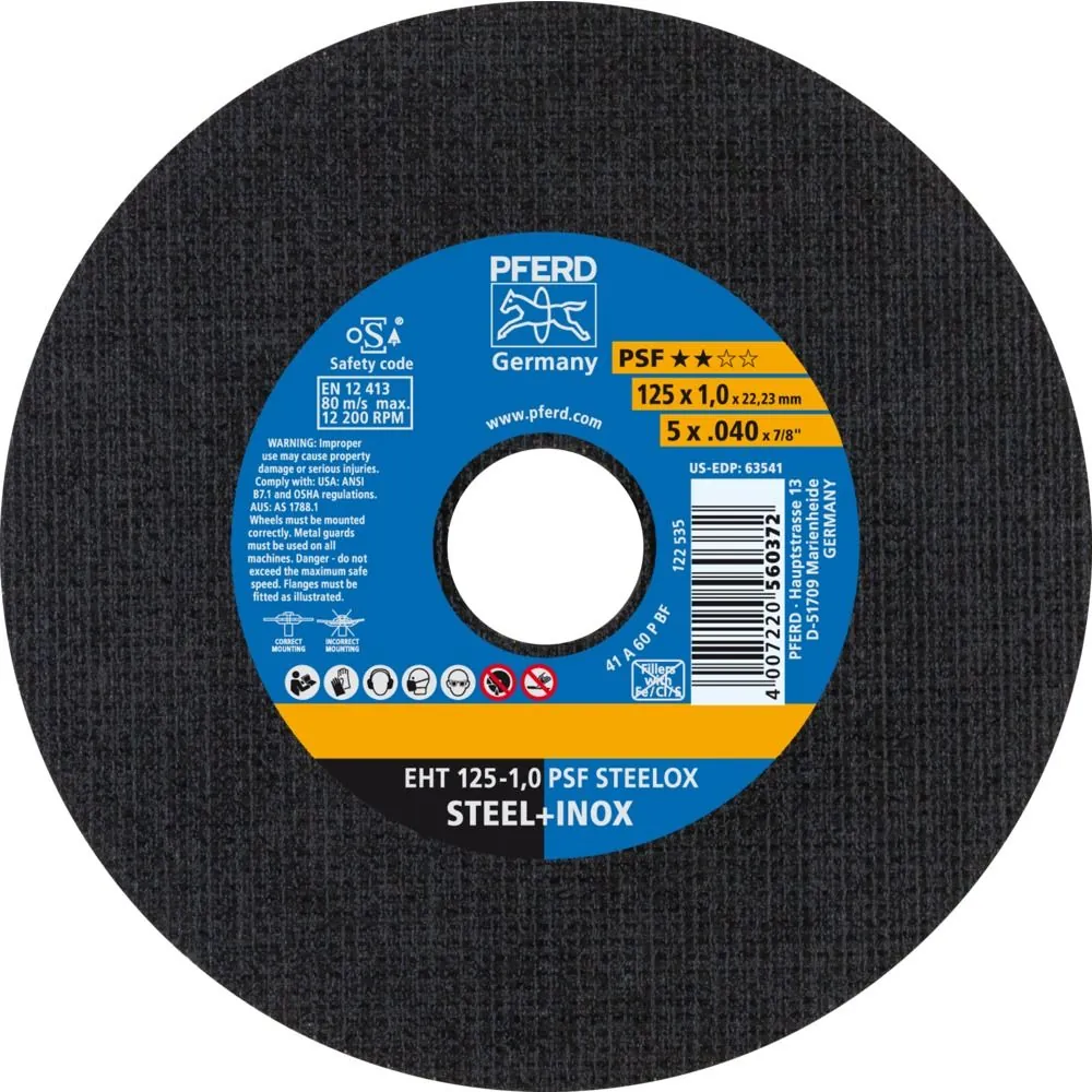 PFERD Trennscheibe A60PPSF V2A 125x1,0mm ger. Produktbild img2 L