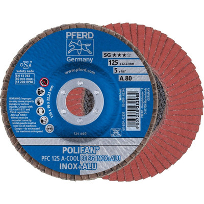 Produktbild von PFERD - Fächerschleifsch. gew.125mm A 80 SG-COOL