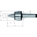 Produktbild von RÖHM - Körnerspitze mitlaufend 604HVL Größe 110 MK 5