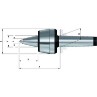 Produktbild von RÖHM - Körnerspitze mitlaufend 604HVL Größe 101 MK 1