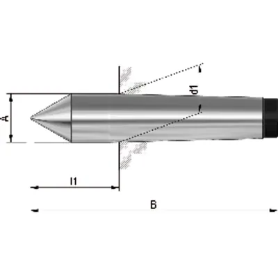 Produktbild von RÖHM - Körnerspitze fest MK 3