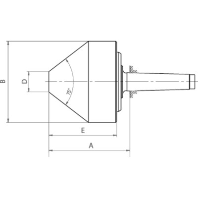 Produktbild von RÖHM - Zentrierkegel mitlaufend 618-75 Größe 172B MK 4