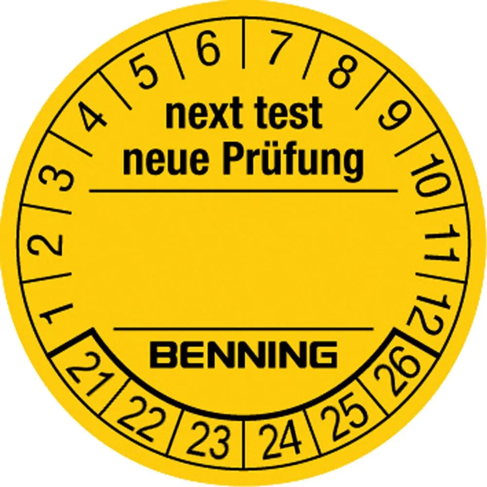 BENNING Prüfplaketten neue Prüfung, 300 Stk. Produktbild img2 L