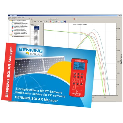 Produktbild von BENNING - SOLAR Manager PC-Software