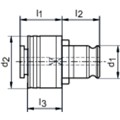 Produktbild von null - Schnellwechsel-Einsatz FES 1 9,00mm