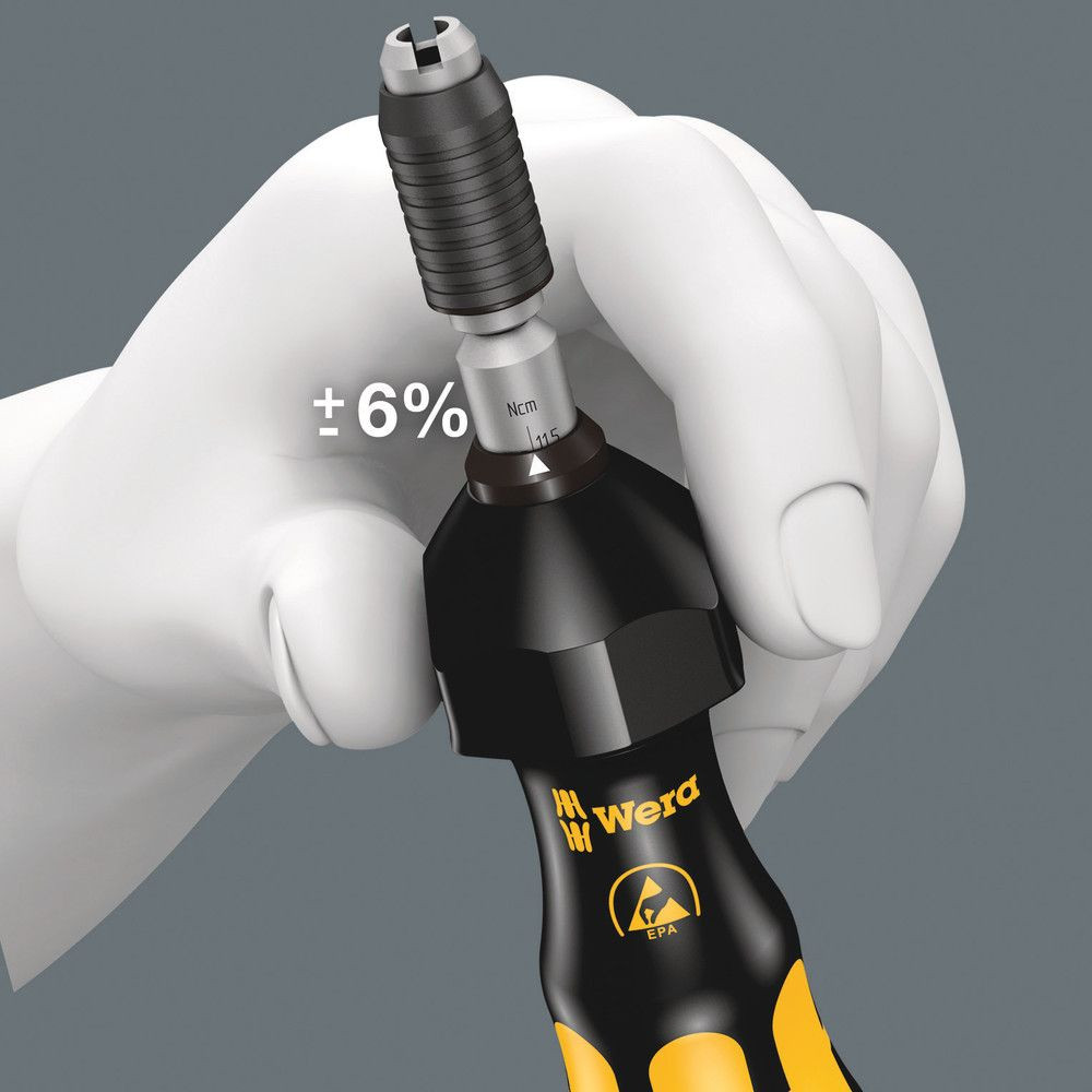 Wera® Drehmoment-Schraubendreher 7400 ESD Halfmoon ESD ana regelb. 0,3 - 1N·m 6% 4mm Produktbild img7 L