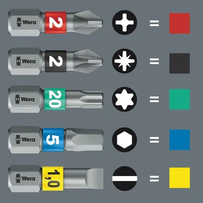 Produktbild von Wera® - Bit für Kreuzschlitz Phillips® 851/1 BDC PH Diamant PH2 x 25mm