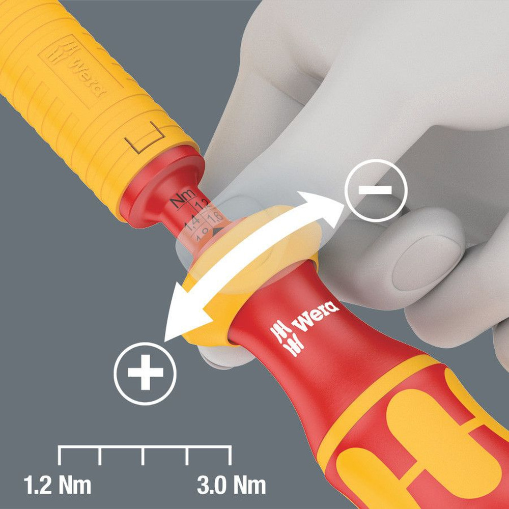 Wera® Kraftform Kompakt VDE 16 Torque 1,2-3,0N·m extra slim 1, 16-teilig Produktbild img5 L
