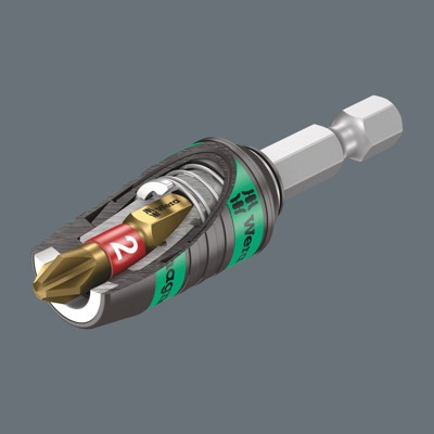 Produktbild von Wera® - Bithalter Rapidaptor mit Ringmagnet 887/4 RR, 1/4" x 57mm