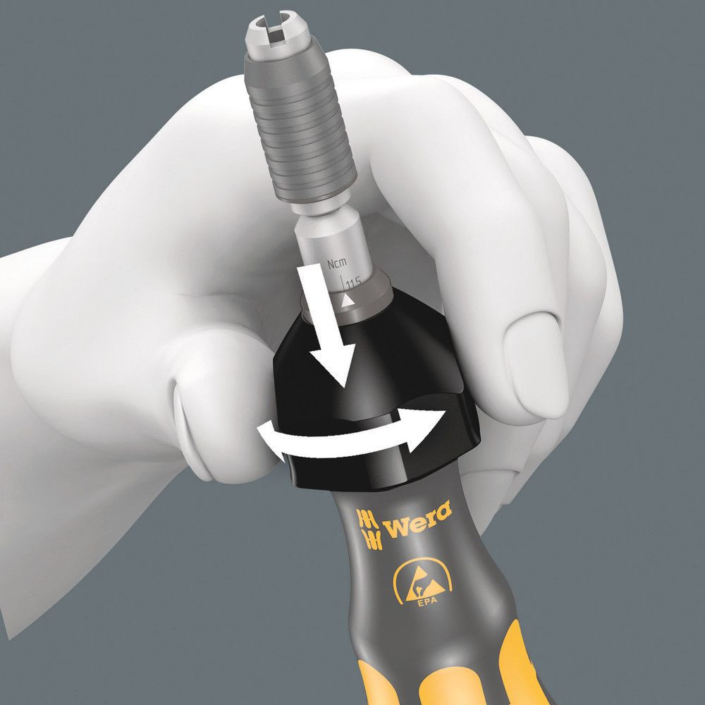 Wera® Drehmoment-Schraubendreher 7400 ESD Halfmoon ESD ana regelb. 0,3 - 1N·m 6% 4mm Produktbild img11 L