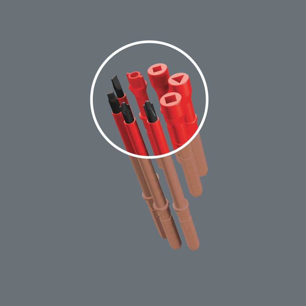 Wera® Kraftform Kompakt VDE 16 Torque 1,2-3,0N·m extra slim 1, 16-teilig Produktbild img11 L