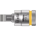 Produktbild von Wera® - Schraubendrehereinsatz Schlitz 8700 A FL mit Rändelung 6,3mm / 1/4" 0,8