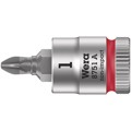 Produktbild von Wera® - Schraubendrehereinsatz Phillips® 8751 A m.Rändel. 6,3mm / 1/4" PH1x28mm