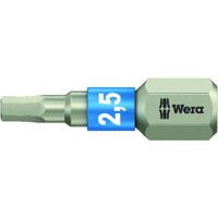 Produktbild von Wera® - Bit 1/4" DIN 3126 C6,3 Hex 2,5x25mm rostfrei