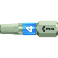 Produktbild von Wera® - Bit 1/4" DIN 3126 C6,3 Hex 4 x25mm rostfrei