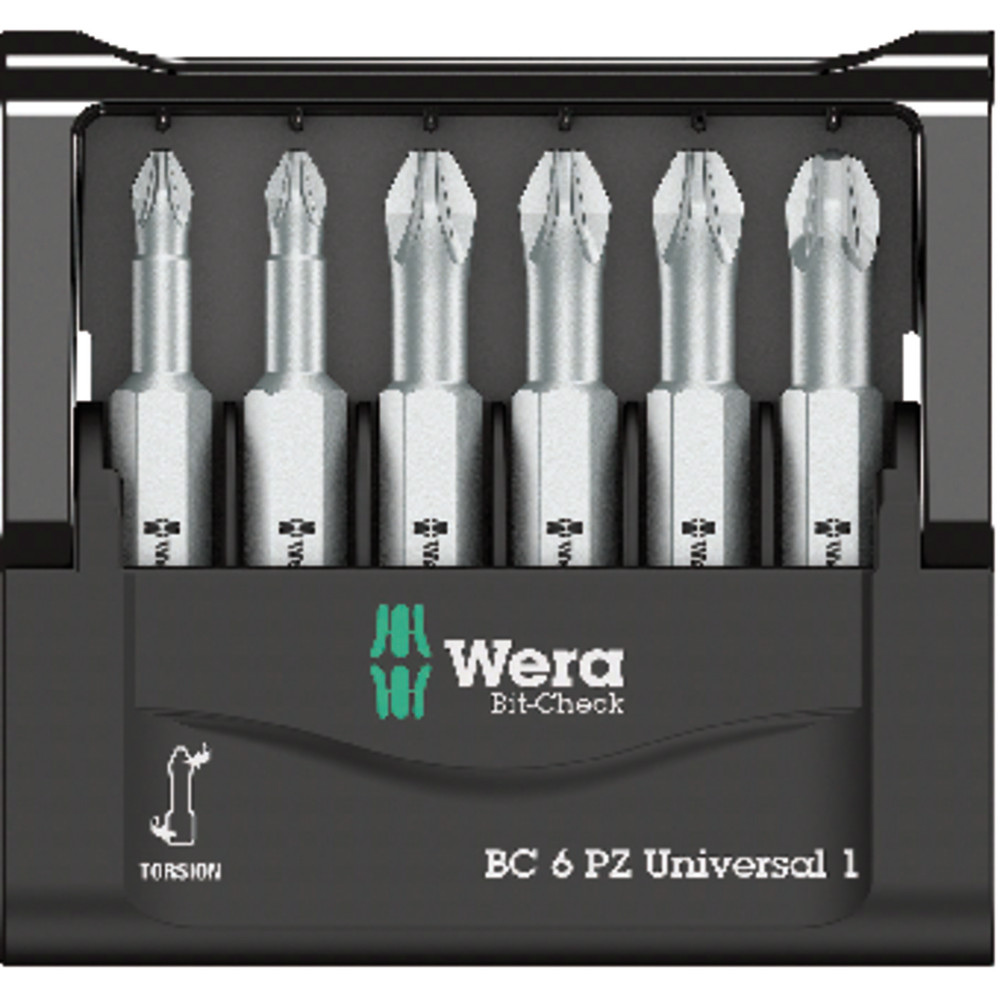 Wera® Bit-Sortiment Bit-Check 6 PZ Universal 1, 6-teilig Produktbild img2 L