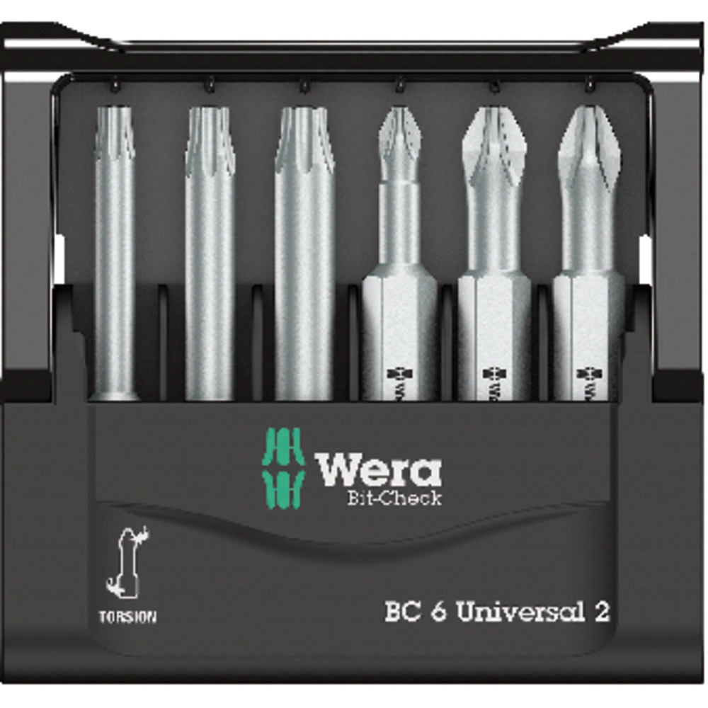 Wera® Bit-Sortiment Bit-Check 6 Universal 2, 6-teilig Produktbild img2 L