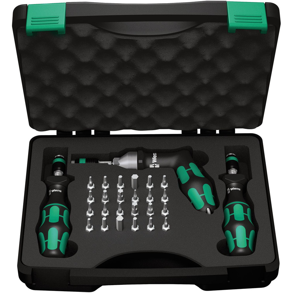 Wera® 7445/46/47 Kraftform Drehmomentschraubendreher-Satz 2,5-55,0 in.lbs., 27-teilig Produktbild img1 L
