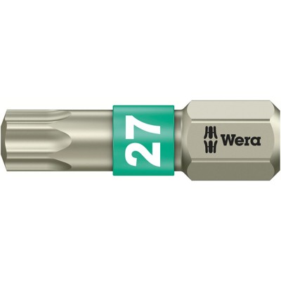 Produktbild von Wera® - Bit 3867/1 TS aus Edelstahl, für TORX® TX 27 x 25mm