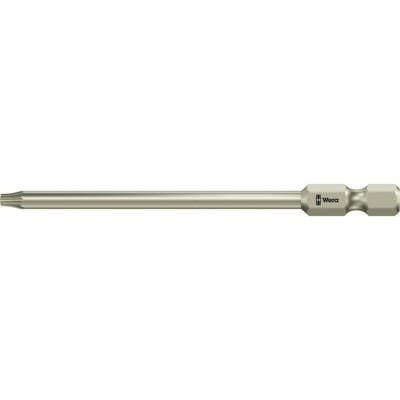 Produktbild von Wera® - Bit 3867/4 BO für TORX® mit Bohrung, aus Edelstahl, TX 10 BO x 89mm