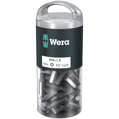 Produktbild von Wera® - Bit für Kreuzschlitz Pozidriv 855/1 Z DIY, PZ 1 x 25mm, 100-er Pack