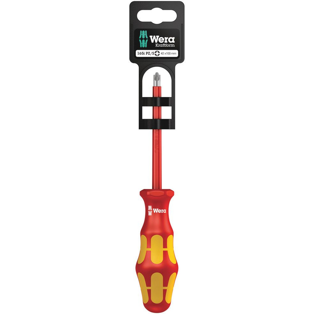 Wera® Schraubendreher PlusMinus PZ 165 i PZ/S SB VDE KF erg.gef. SL/PZ2x100mm SB Produktbild img1 L