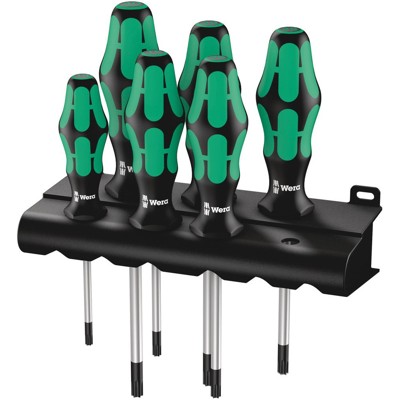 Produktbild von Wera® - Schraubendreher-Satz 367/6 für TORX®, 6-teilig + Rack T10 - T40