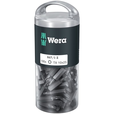 Produktbild von Wera® - Bit für TORX® 867/1 TORX DIY, TX 10 x 25mm, 100-er Pack